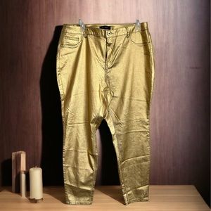 Metallic Gold Pants